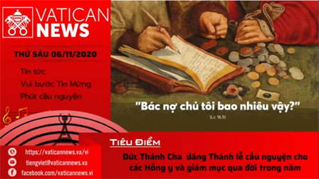 Radio: Vatican News Tiếng Việt thứ Sáu 06.11.2020
