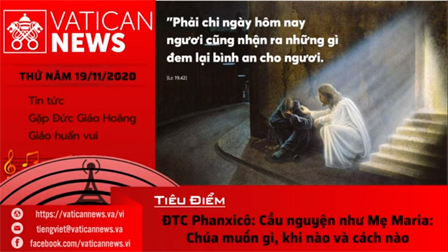 Radio: Vatican News Tiếng Việt thứ Năm 19.11.2020