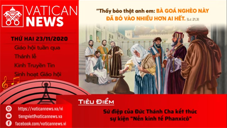 Radio: Vatican News Tiếng Việt thứ Hai 23.11.2020