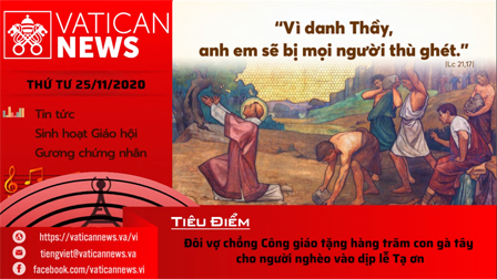 Radio: Vatican News Tiếng Việt thứ Tư 25.11.2020