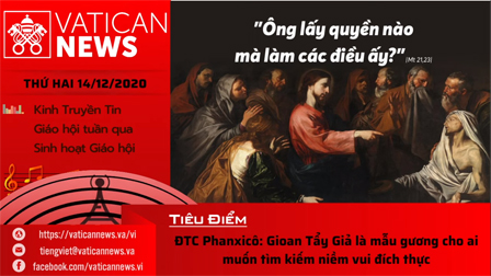Radio: Vatican News Tiếng Việt thứ Hai 14.12.2020