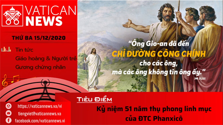 Radio: Vatican News Tiếng Việt thứ Ba 15.12.2020