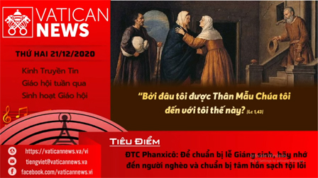 Radio: Vatican News Tiếng Việt thứ Hai 21.12.2020