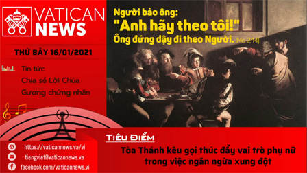 Radio: Vatican News Tiếng Việt thứ Bảy 16.01.2021