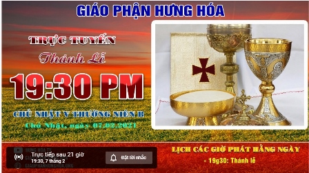 Trực tuyến/ Thánh lễ Chúa nhật V Thường Niên B - Ngày 07.02.2021