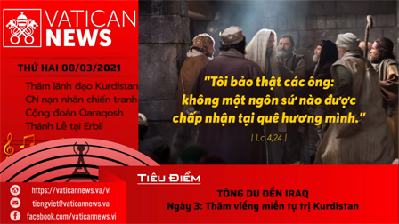Radio: Vatican News Tiếng Việt thứ Hai 08.03.2021