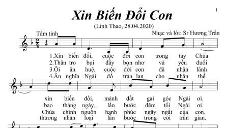 Bài hát: Xin Biến Đổi Con của Sr Hương Trần