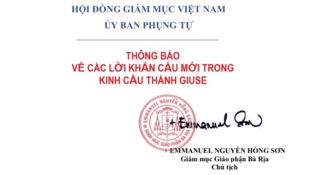 Ủy ban Phụng tự: Thông báo về các lời khẩn cầu mới trong Kinh cầu Thánh Giuse