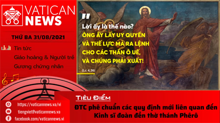 Radio thứ Ba 31.08.2021 - Vatican News Tiếng Việt