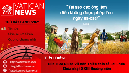 Radio thứ Bảy 04.09.2021 - Vatican News Tiếng Việt