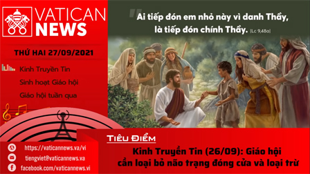 Radio thứ Hai 27.09.2021 - Vatican News Tiếng Việt