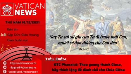 Radio thứ Năm 16.12.2021 - Vatican News Tiếng Việt