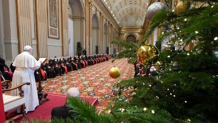 ĐTC Phanxicô tiếp kiến Giáo triều Roma - chúc mừng Giáng sinh và năm mới