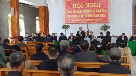 Hội nghị tổng kết công tác mục vụ giáo dân giáo hạt Hà Tuyên Hùng năm 2022