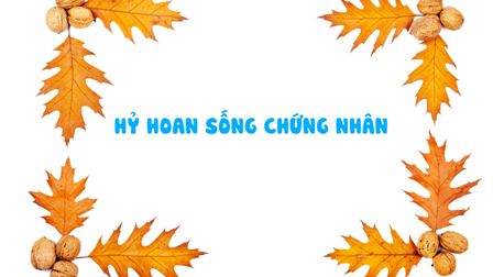 Hỷ hoan sống chứng nhân