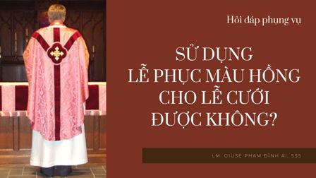 Sử dụng lễ phục màu hồng cho lễ cưới được không?