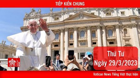 Tiếp kiến chung 29/03: Trở thành Kitô hữu không nhờ trang điểm nhưng nhờ Chúa Giêsu biến đổi tâm hồn