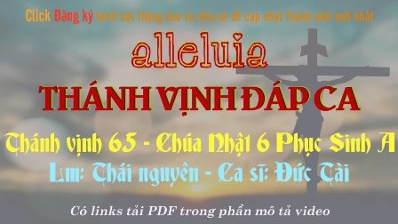 THÁNH VỊNH ĐÁP CA + ALLELUIA - Chúa nhật VI Phục Sinh năm A - Lm Thái Nguyên