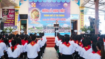 Hiệp đoàn Anê Lê Thị Thành giáo hạt Tây Nam Phú Thọ: Thường huấn Huynh – Dự trưởng và mừng lễ thánh quan thầy với chủ đề “Cùng Gặp Giêsu”