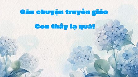 Câu chuyện truyền giáo – Con thấy lạ quá!