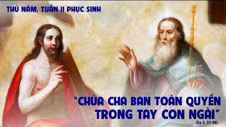 Suy niệm Tin mừng thứ Năm tuần II Phục sinh (Ga 3,31-36)