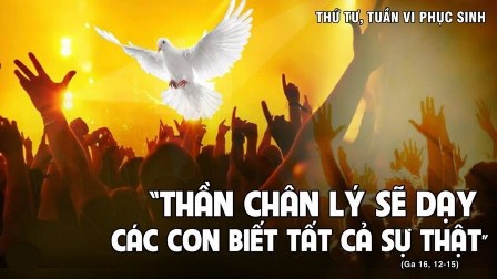 Suy niệm Tin mừng thứ Tư tuần VI Phục sinh (Ga 16,12-15)
