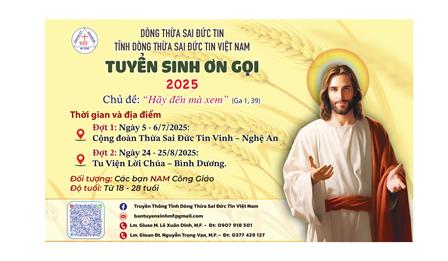 Dòng Thừa Sai Đức Tin Thông Báo Tuyển Sinh Ơn Gọi 2025