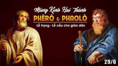 Suy niệm Tin mừng Lễ Thánh Phêrô và Phaolô Tông đồ  (Cv 12,1-11; 2Tm 4,6-8.16b.17-18; Mt 16,13-19)