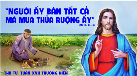 Suy niệm Tin mừng thứ Tư tuần XVII Thường niên (Mt 13, 44-46)