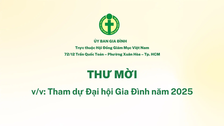 Ủy Ban Gia Đình: Thư Mời Tham Dự Hội Nghị Thường Niên Năm 2025