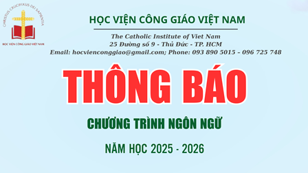 HVCGVN - Thông Báo Chương Trình Ngôn Ngữ 2025-2026