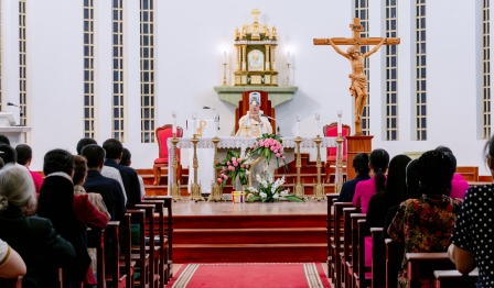 Giáo xứ Chính tòa Sơn Lộc mừng lễ Thánh Giuse – Quan thầy Hội dòng Mến Thánh Giá Hưng Hóa và các Hội đoàn