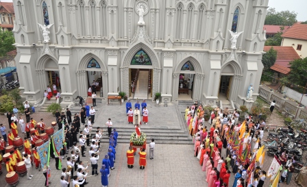 Giáo xứ Cát Ngòi mừng đại lễ Phục Sinh năm 2026